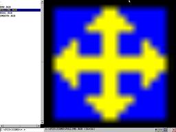 PCS showing a small RGB icon